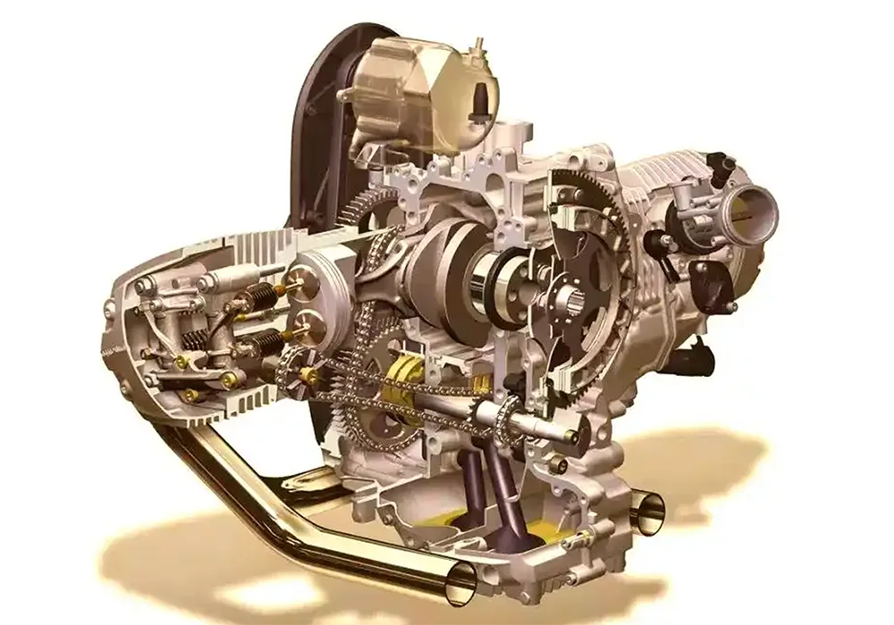 Motorcykel Power Transmission and Gear Shifting System