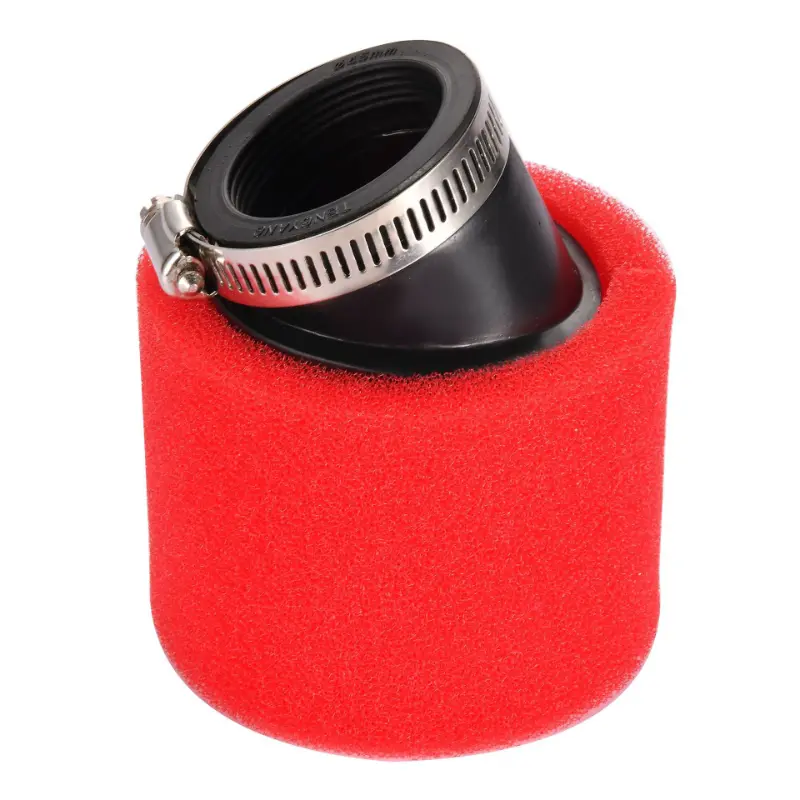 45 mm vinklet skum luftfilter rødt til motorcykel ATV dirt bike