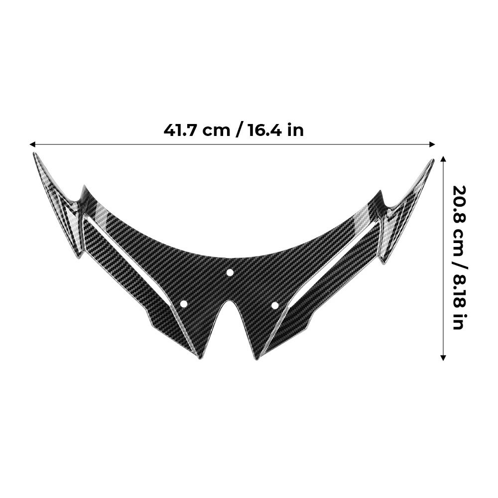 Frontskærm Winglet Spoiler Aerodynamisk Wing til Kawasaki Ninja 500 Ninja 500 SE 2024-2026