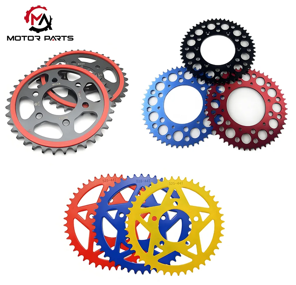different color of motorcycle sprocket
